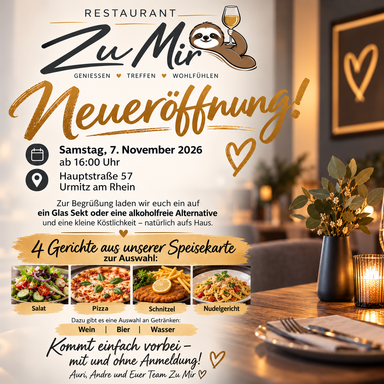 Restaurant Urmitz am Rhein Neueröffnug